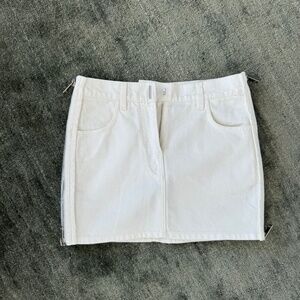 Givenchy White Denim Skirt